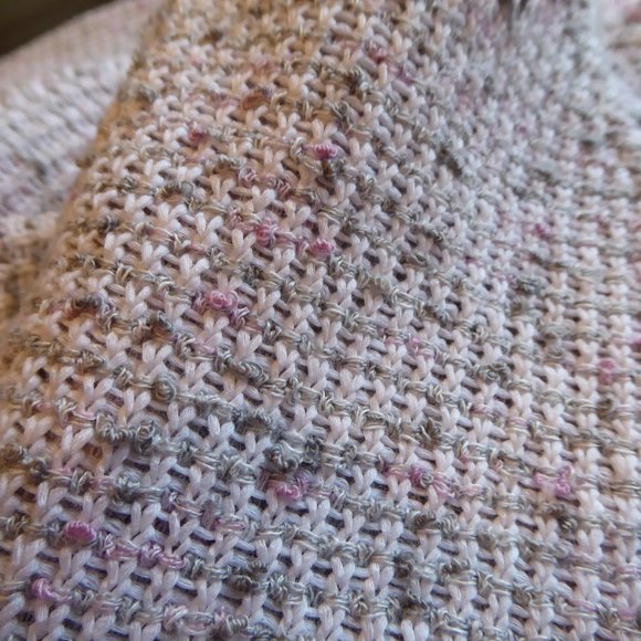 Nic & Zoe Fringe Short Women Open Front Dress Sweater Cardigan Jacket US Size S - Picture 16 of 16